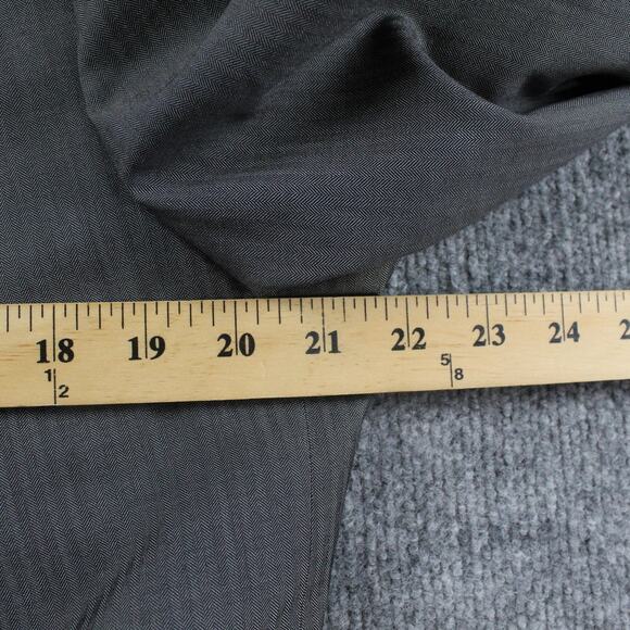 Canali Suit Mens 54 L Gray Herringbone Wool 2 Button Double Vent Business Work - Picture 9 of 16